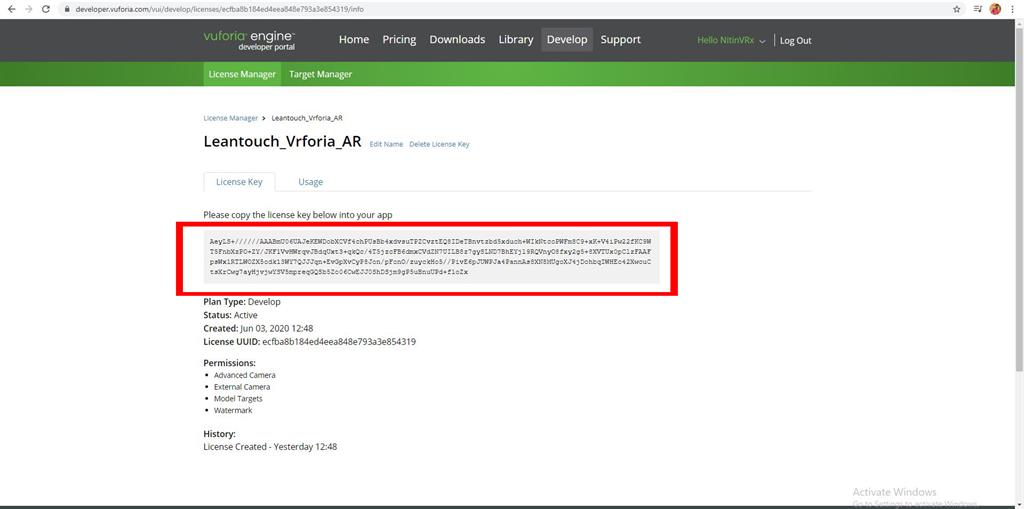 Leantouch_Vuforia_AR In Unity